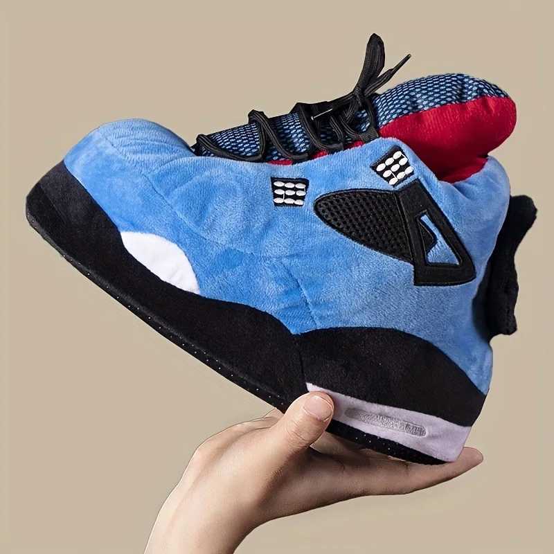 Men's Winter New Warm Cotton Slippers Creative Bread Shoes Funny Indoor Couple Style Chubby Cotton Shoes Floor Shoes Men Shoes T260922