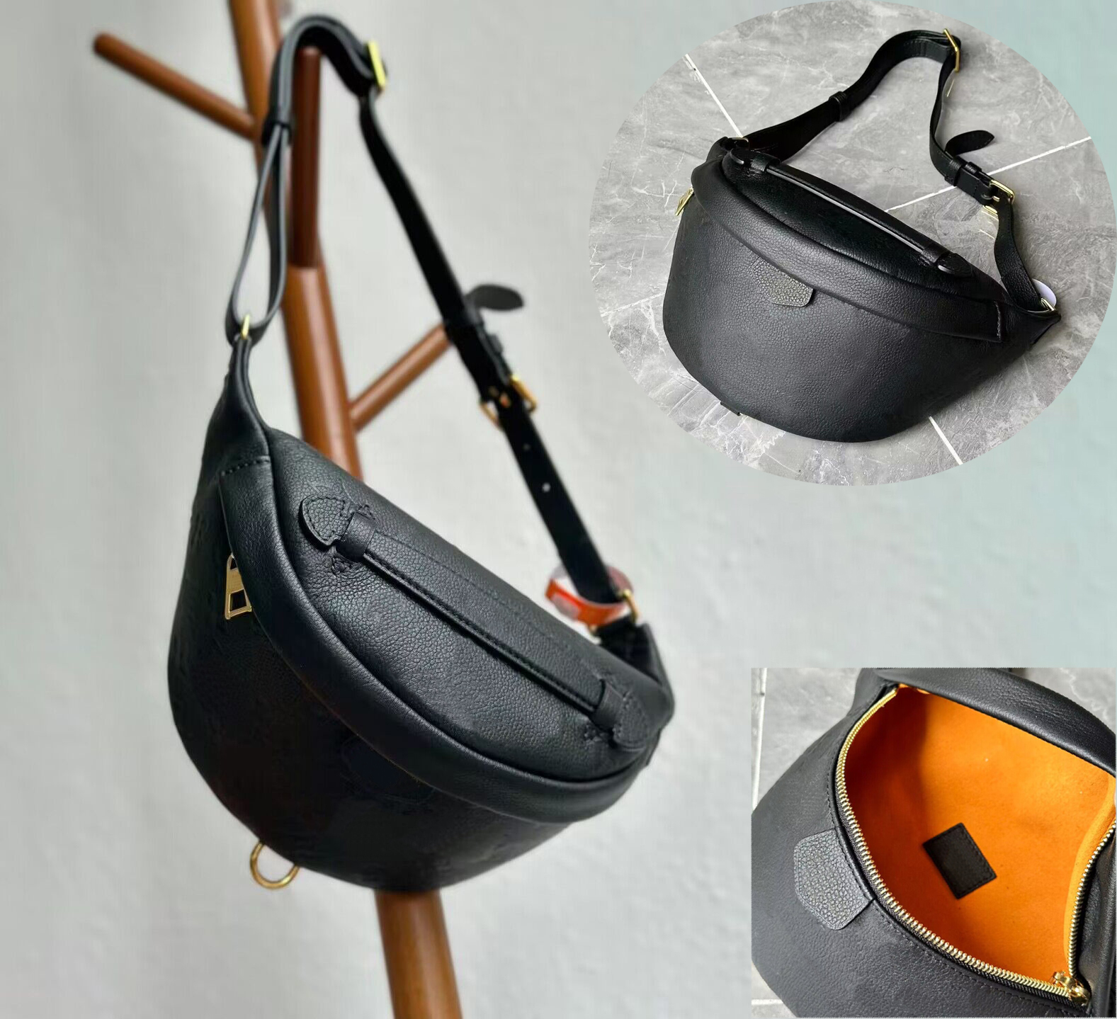 Bum bag Waist Bag Fanny Pack Belt bags bumbag embossed leather Famous soft leather Luxurys designer bags Serial Number Date Code DustBag Bum bags-image-999443062