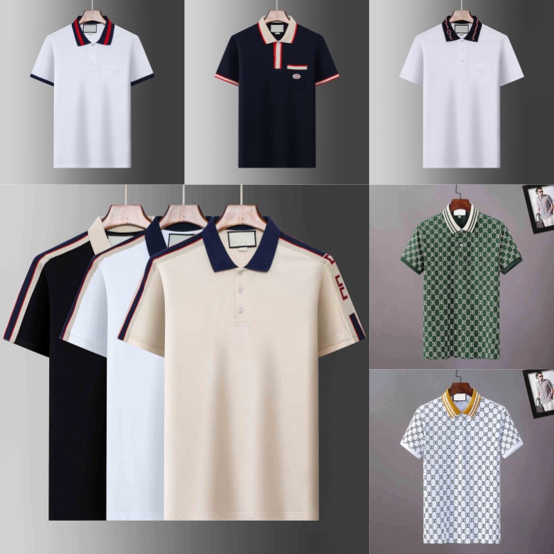 Mens Polo Shirt Designer Man Fashion Horse T Shirts Casual Men Golf Summer Polos Shirt Embroidery High Street Trend Top Tee Asian size M-XXXL-image-999661333