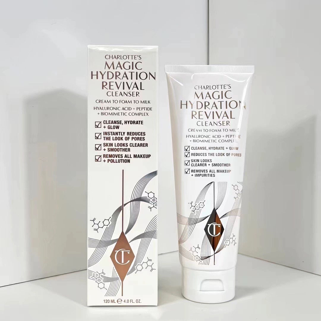 CT Charlotte New Magic Series Fansheng Qiyuan Hyaluronic Acid foam Amino Acid Facial Cleanser 120ML-image-999625815