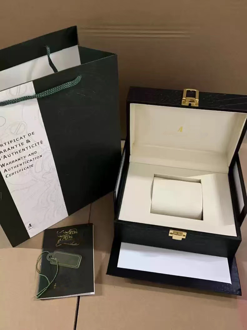 Watch Boxes Designer 100% Genuine Leather Watch Cases With Logo Certificate Storage Box Top Quality-image-999560807