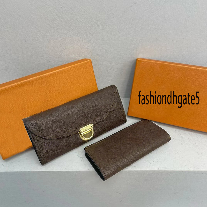 Wallet Card holder Designer Wallet Press Gold Lock Women&#039;s Card Holder Clutch bags are available in short and long versions and come with a-image-999504740