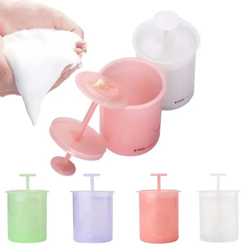 Outil de nettoyage en mousse Salle de douche simple nettoyant pour le visage en mousse Faire en mousse l'équipement de nettoyage crème réutilisab