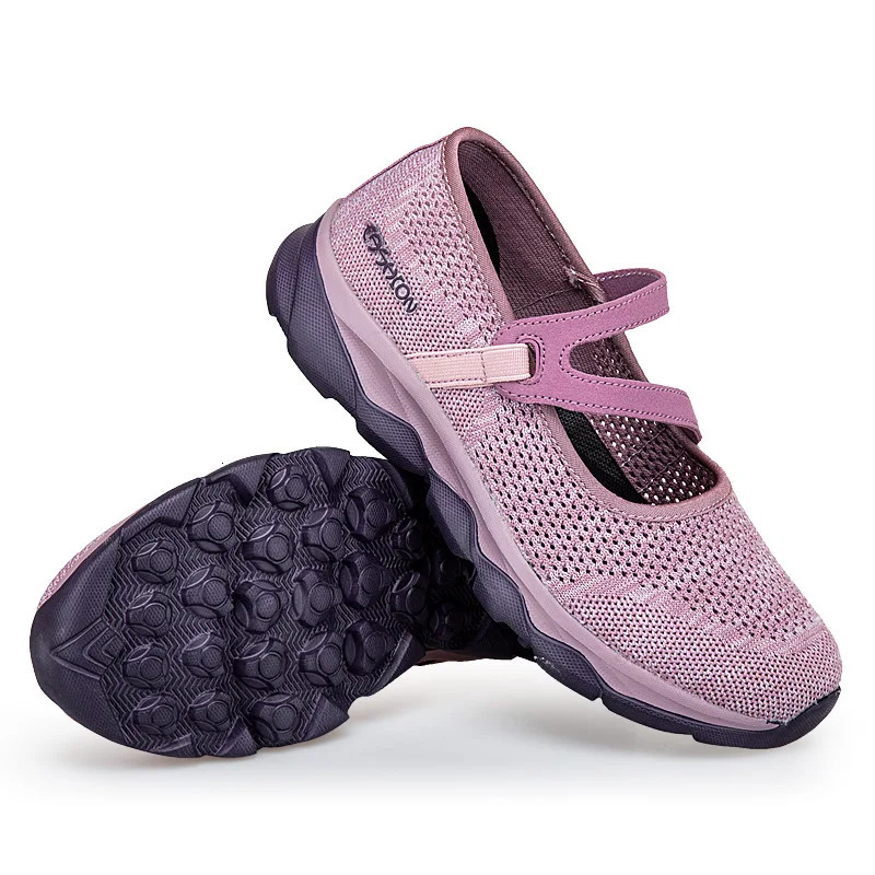 Automne Mesh Breathable Casual Femmes Comfort Light Walking Slip on plat Chaussures Mom Chaussures non glissées Chaussure Femm 3fa6