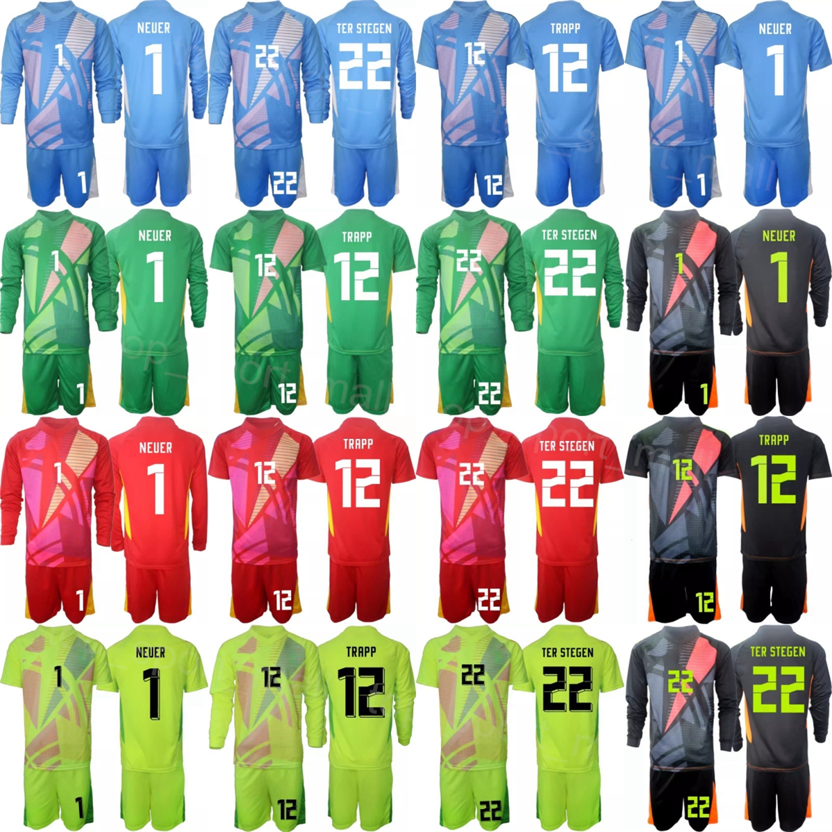 24 25 National Team Soccer Goalkeeper 12 Kevin Trapp Jersey Set GK Manuel Neuer Oliver Kahn Sven Ulreich FROHMS Ter Stegen Long Sleeve Football S-image-999618637