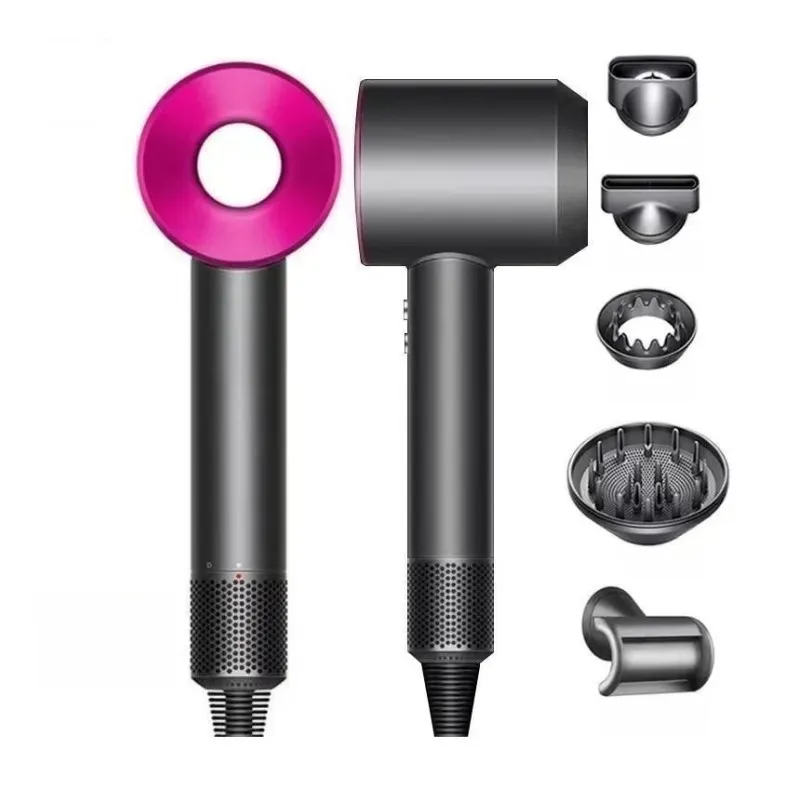 High version 5-in-1 hair dryer, professional silent home salon powerful cold and warm hair dryer-image-999565145