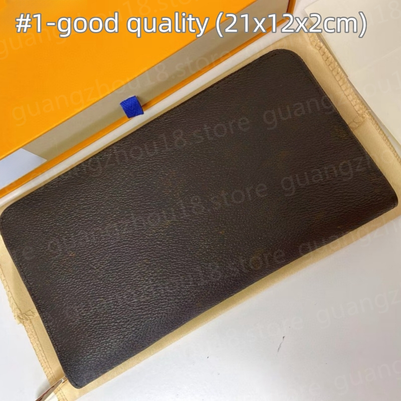 Fashion Designer Long Purse for Men Women with Zipper Couple's Wallets Portable Clutch Bag with Box 22431-image-999681898