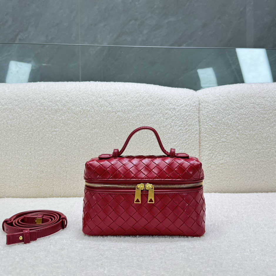 Weave Tote Vanity Case Make Up Bag Cosmetic Bags Designer Bags Double Zipper Crossbody Bag Toiletry Bag Makeup Case Shoulder Handbag Purse 240715