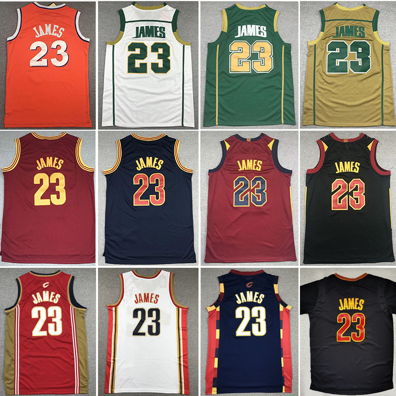 23 James Retro Basketball Jerseys CLE Cavalier Vintage Jersey High school Classics Vintage Hardwood vest Men-image-999907237