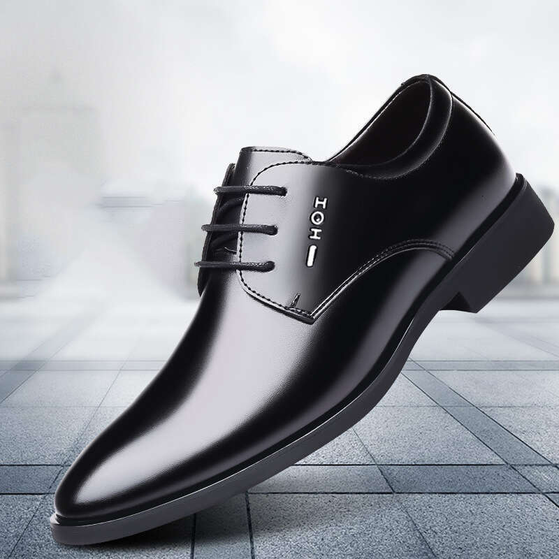 Robe d'affaires classique, mode élégante, mariage formel, chaussures Oxford de bureau à enfiler pour hommes, cuir italien