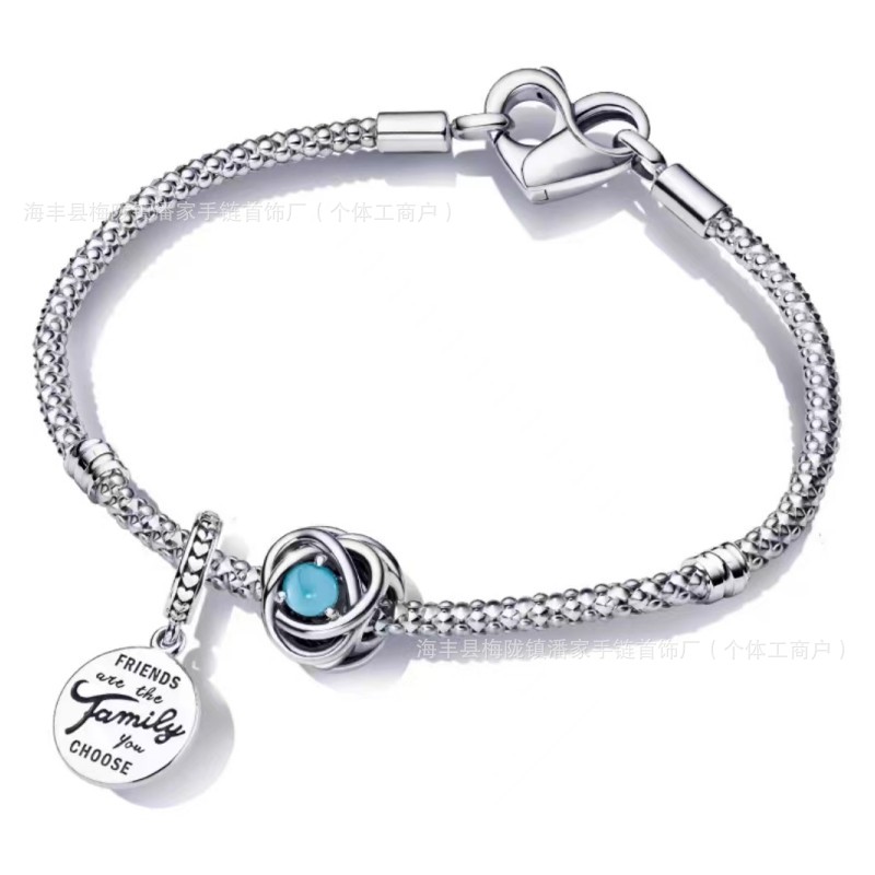 New Silver Charm Bracelets Wish Story Bracelet Couples Simple Style-image-999915477