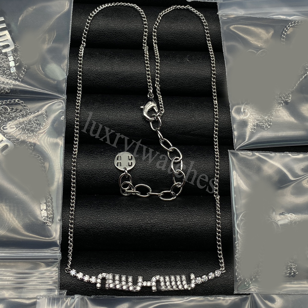 Designer Necklace Miao Family New Round Micro Inlaid Jewelry Super Fairy Sweet Style Simple Classic Fashion Muimiu Jewelry Set-image-999850088