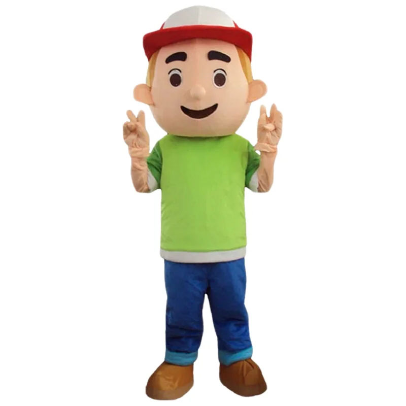 alta qualità Cartoon Abbigliamento Doll Boy Costume della mascotte Abito da festa Abbigliamento Halloween Adult Outfit Set Puntelli per prestazioni