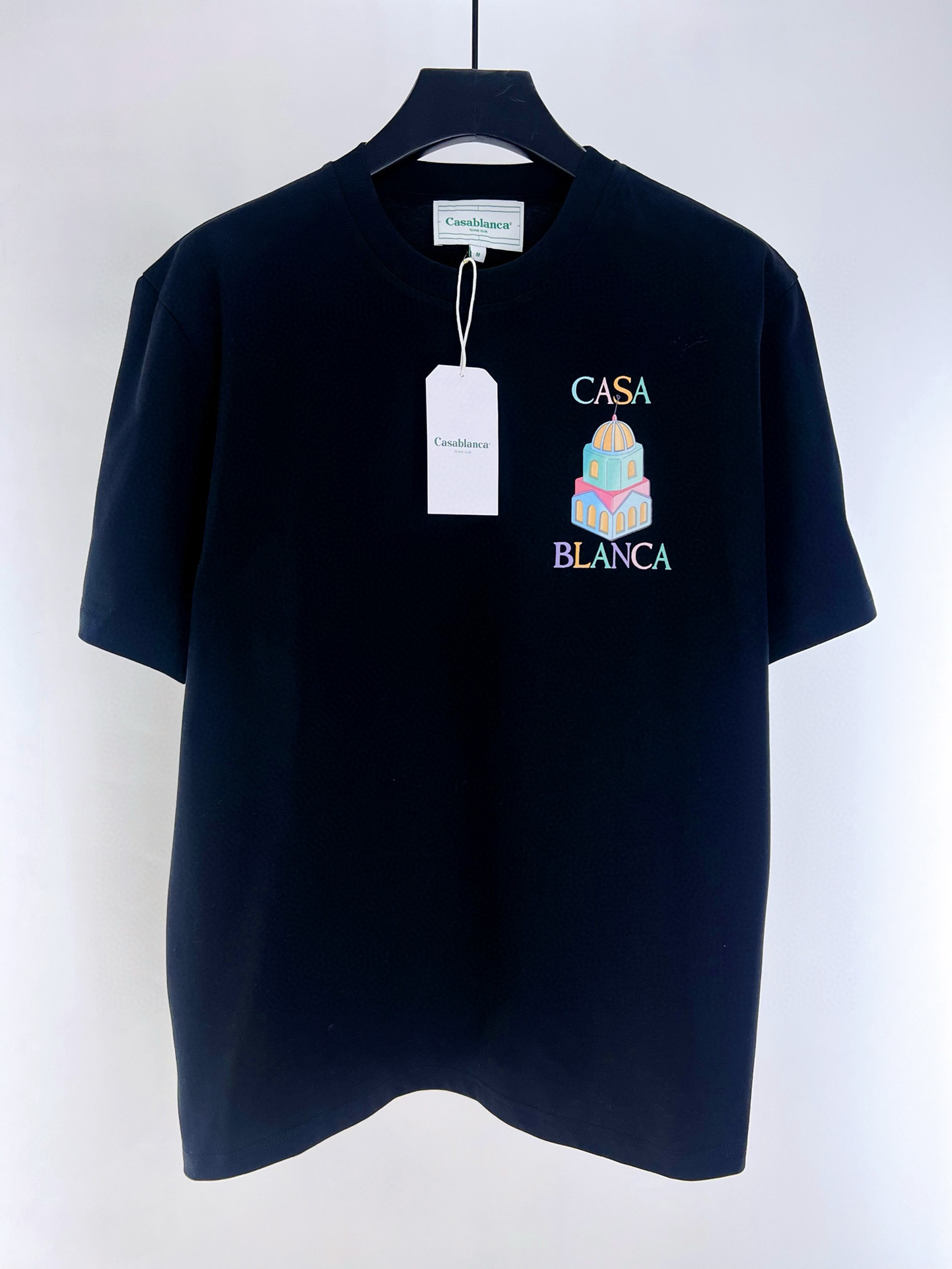 Designers masculins casablanca t-shirts d'été hommes t-shirt de haute qualité masculins à manches courtes à manches hip hop