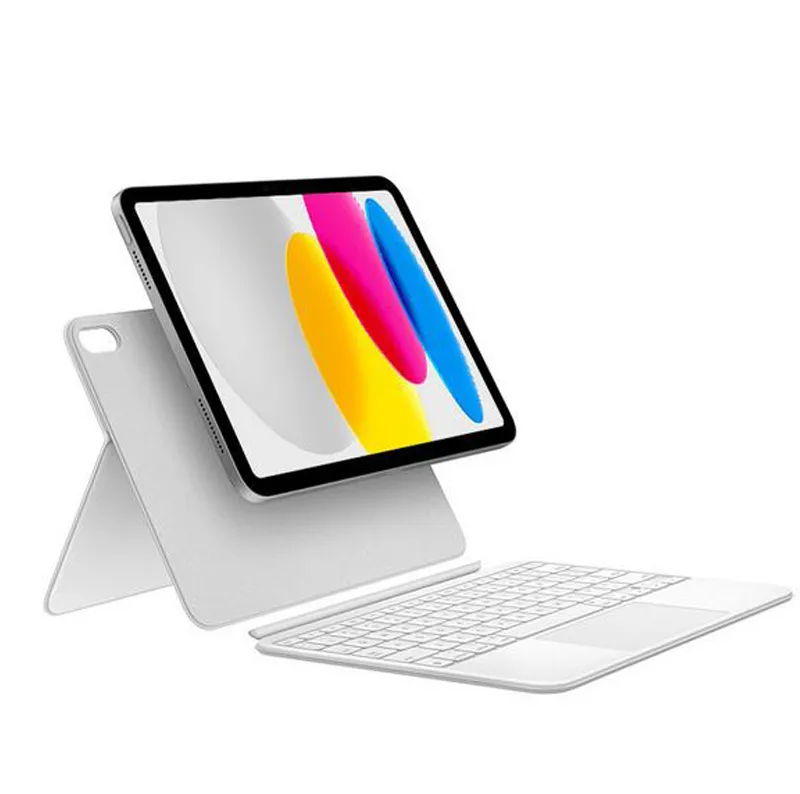 Magic Folio for iPad 10th 0.9 inch With Touchpad Keyboard Leather Smart Bluetoorh Cover Holder Case Vs Apple Nacbook Mini-image-1066323379
