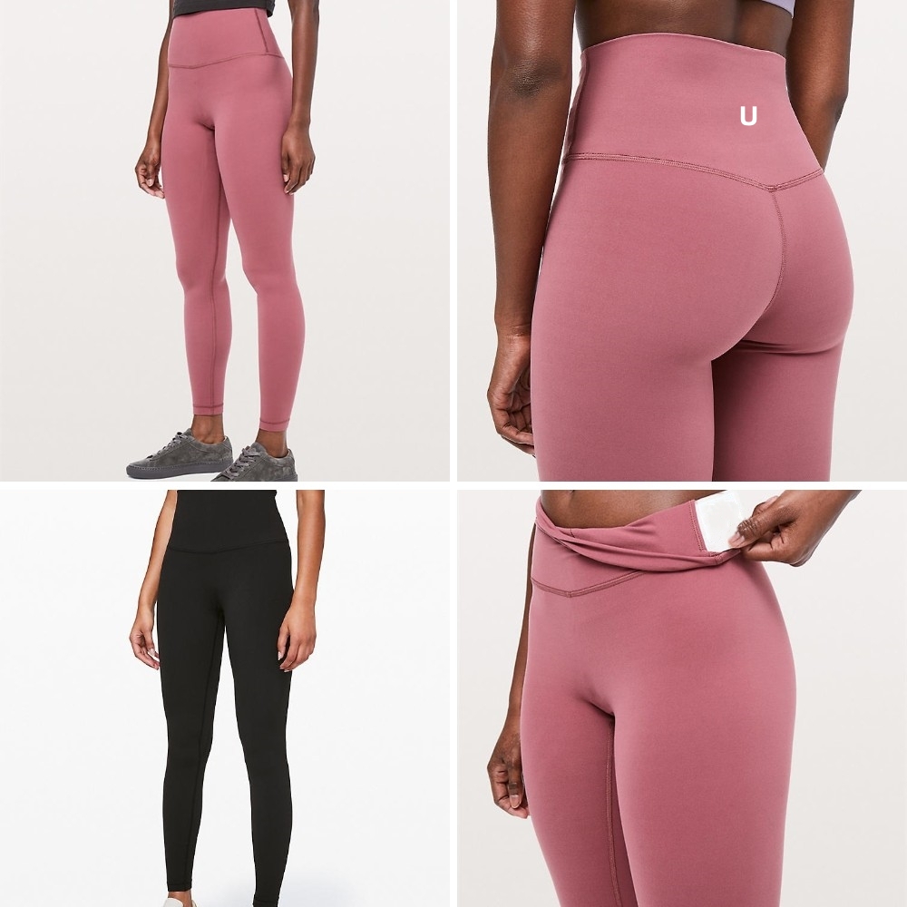 UU-3027 Women Solid Color Yoga Leggings High Waist Designers Pants Sports Elastic Wear Workout Pants-image-906322592