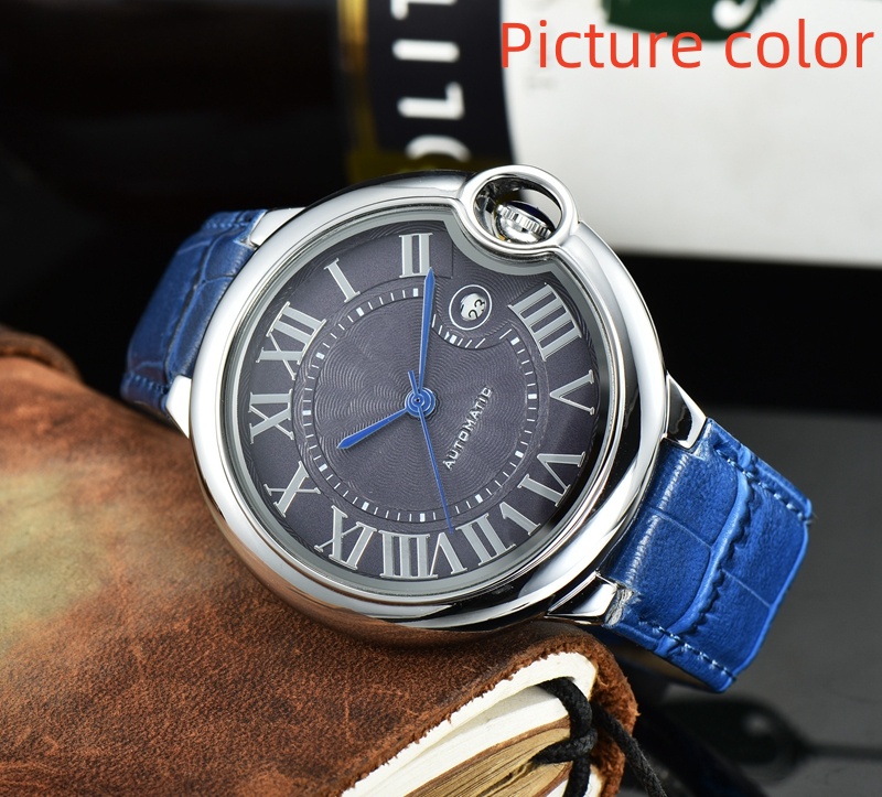 Car Wrist Watches for Men 2024 Mens Watches Three needles Automatic mechanical Wastch High quality Top Luxury Brand Fashion Leather And Steel Str