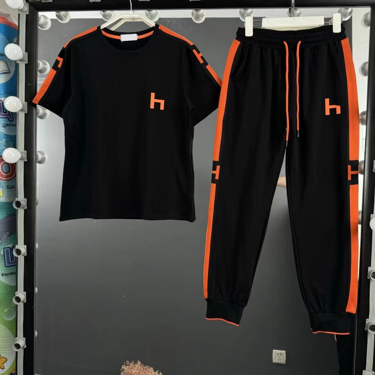 Hermrse Womens Tracksuits Two Pieces Sets Tshirt Hoodie Jackets And Pants Suit For Lady Slim Jumpers Woman Tracksuit Designer Hermrse Hoodies Set Sp