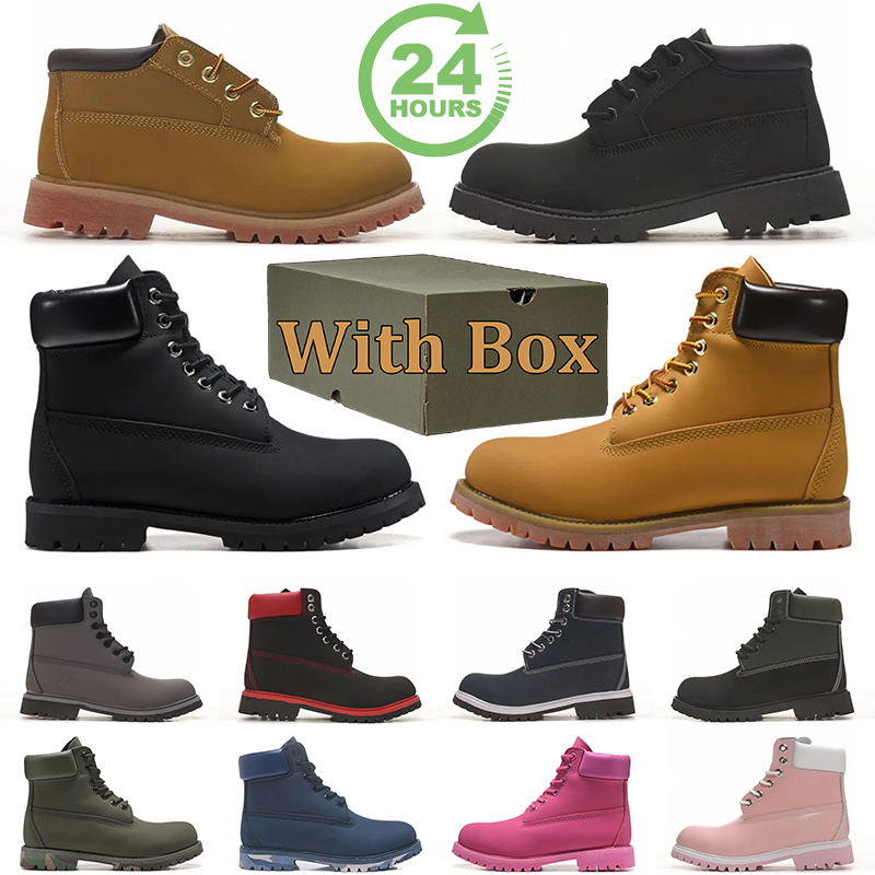 Timberland Boots de créateurs hommes Femmes Classic Winter Boot Plateforme de cheville Bottises en cuir Randonnée en cuir Walking Luxury Sneakers