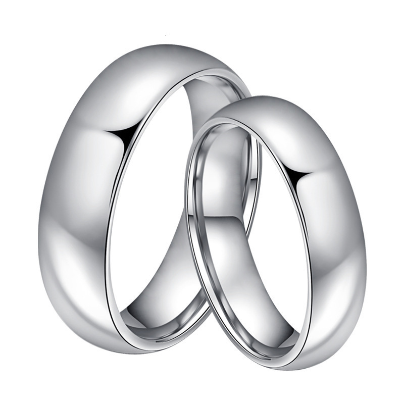 Anneaux de bande Classic 1PCS Gold Color Alliance Couples Tungsten Wedding Band Rings de fiançailles pour hommes Femmes 3,55 mm Largeur Comfort F