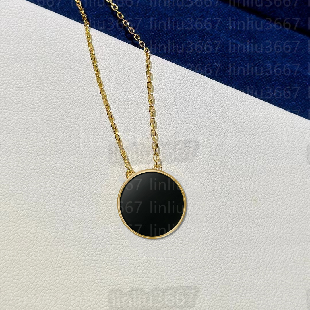 Medium Gold necklace with diamonds v-gold 18K Valentine&#039;s Day gift designer necklace for woman Luxury Classic Necklaces Designer Chain-image-997321103