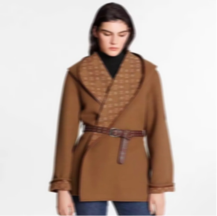 womens trench coats designer luxury Women Windbreaker body letter print jacket Loose Belt Coat Female Casual Long Windproof Jackets Outerwear-image-917138405