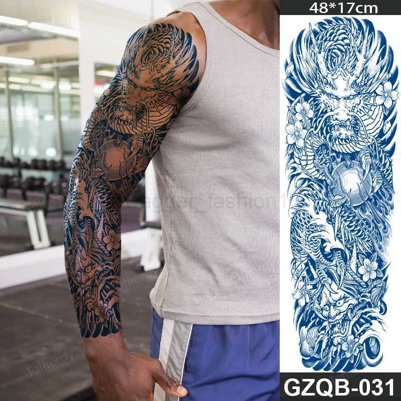 cstam Large Arm Sleeve Totem Tribal Juice Ink Long Lasting Waterproof Temporary Tattoo Sticker Men Tatoo Fake Body Art TransferB240711 d937
