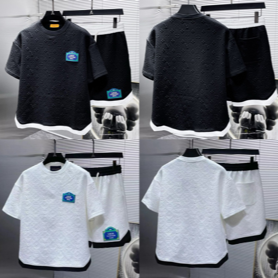 New designer men's and women's othfor sprand summer casual short-slved shorts and pants suits L26924