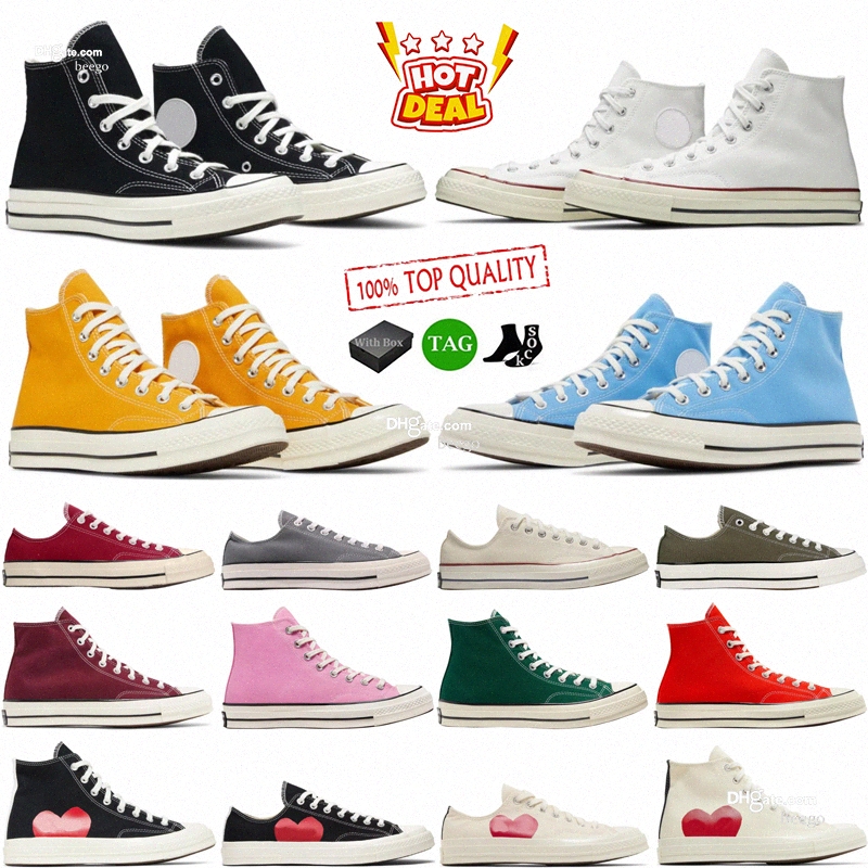 Designer Casual Shoes Platform Womens Mens Sneakers Taylor Low High Black Grey Blue White Red Sport Sneaker Size 35-44