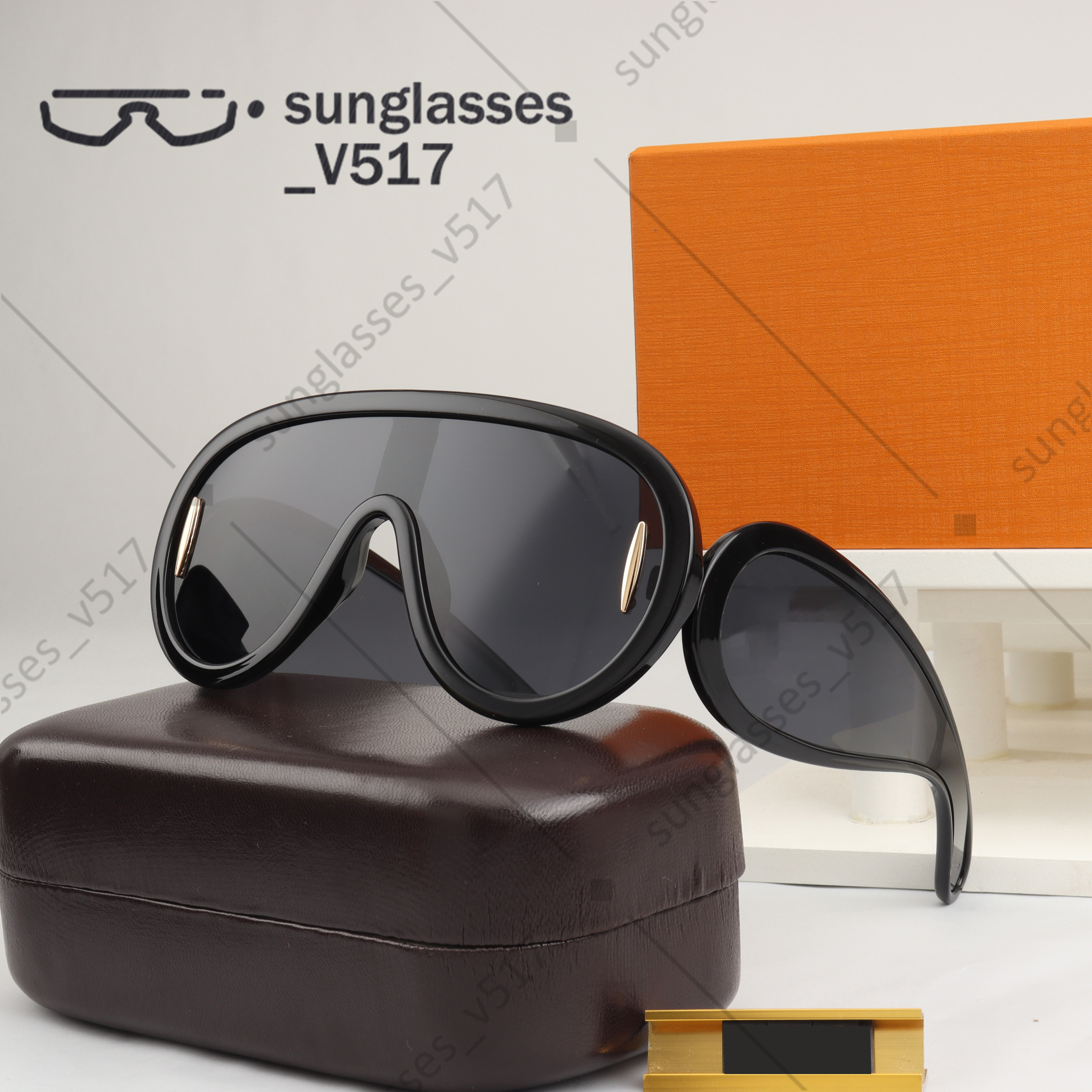 designer sunglasses mens sunglasses women one piece sunglasses Euro american trend large frame shades Summer travel essentials wings sunglasses m-image-891402813