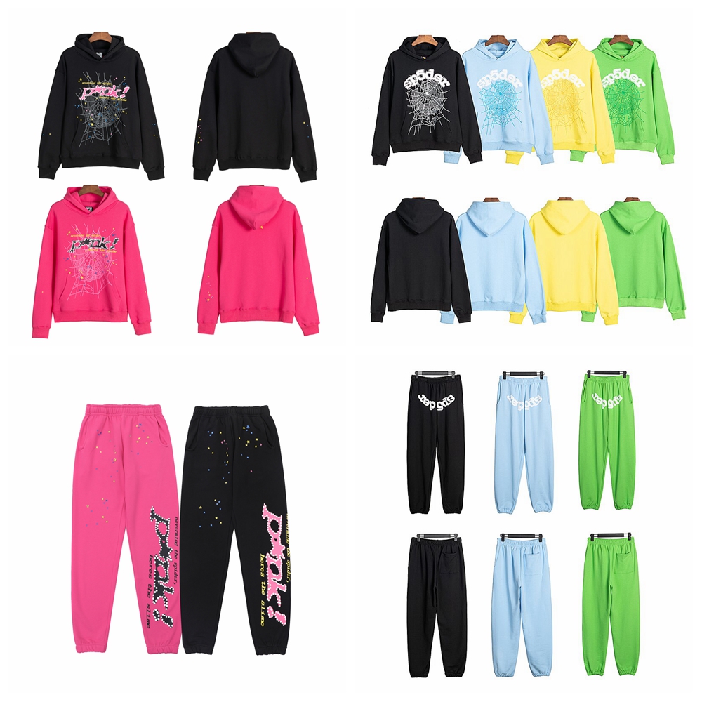 2024 5A Sweat à capuche araignée Hoodie pour hommes Sweatshirts Hoody Young Thug Angel Women Polo 555555 Purre Spider Web 555 Sweets Trackies Sui