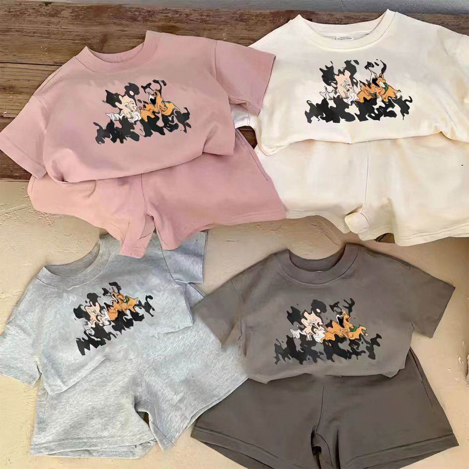 Kid Designer sets bébé à manches courtes tops de loisirs sportifs filles t-shirts shorts de bébé vêtements de bébé