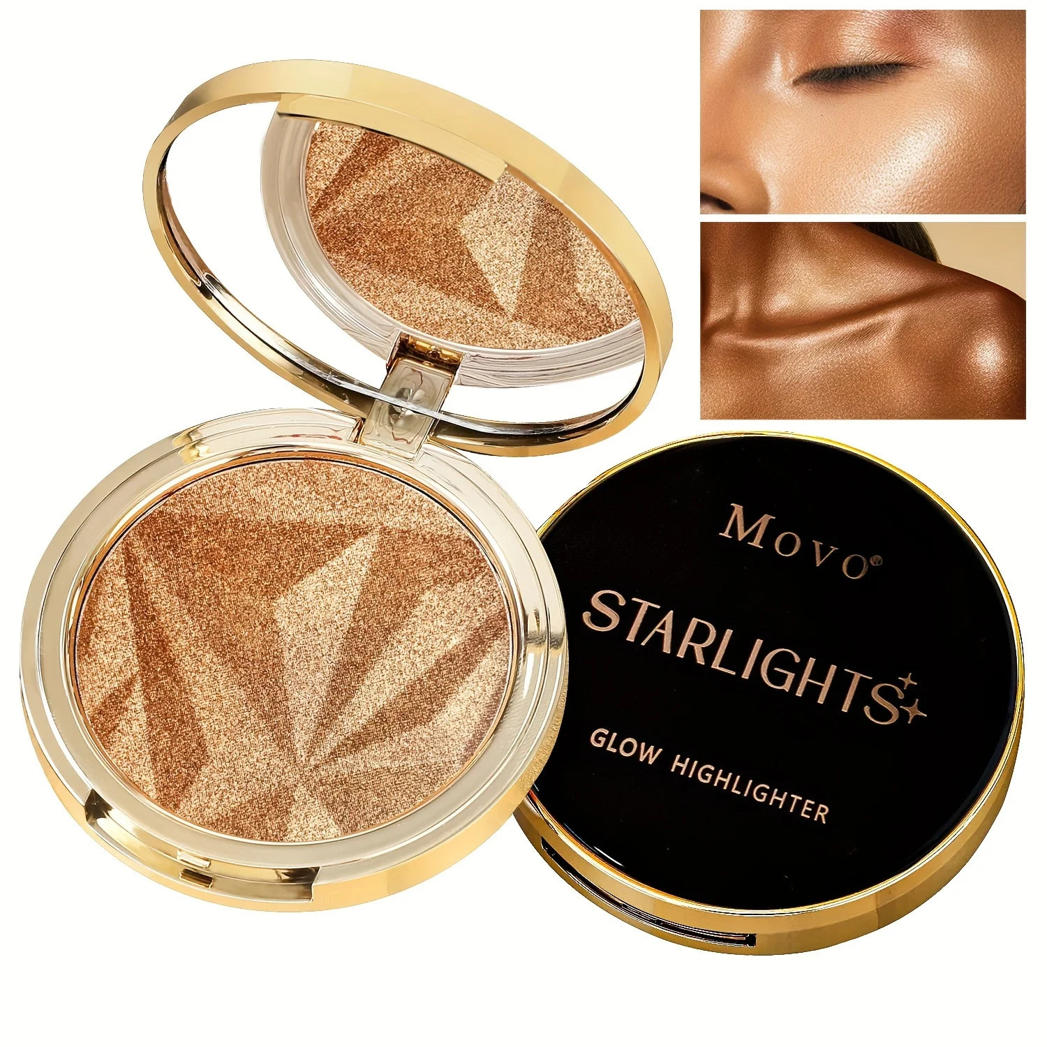 Face Highlighter Palette Glow Bronzer Ultra-fine Powder Highlighter Makeup Palette Highlighter Makeup Palette 240710