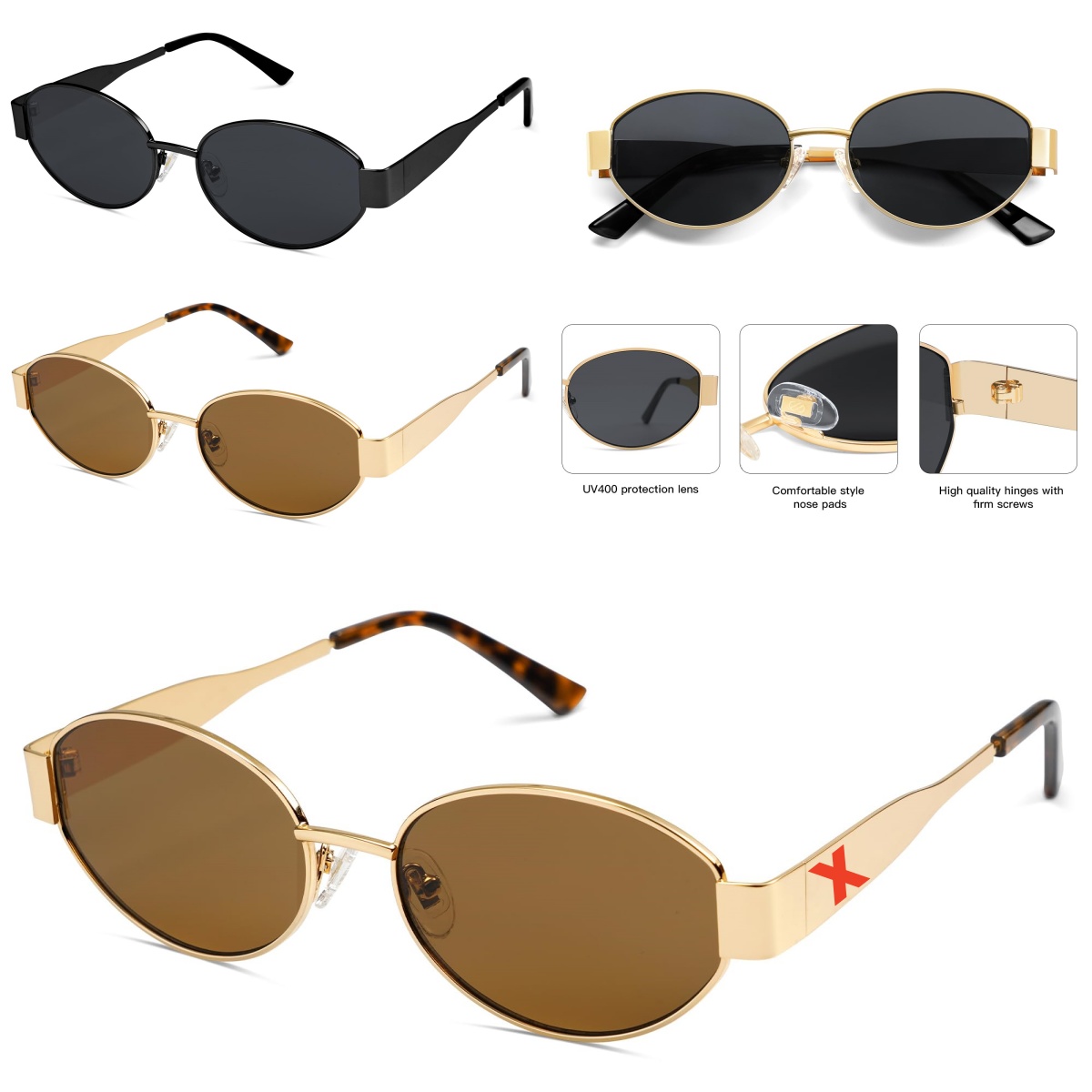 qualité noire grand chat pour les lunettes de soleil designers de la lunettes de soleil designers de concepteur de créateurs de lunettes de solei