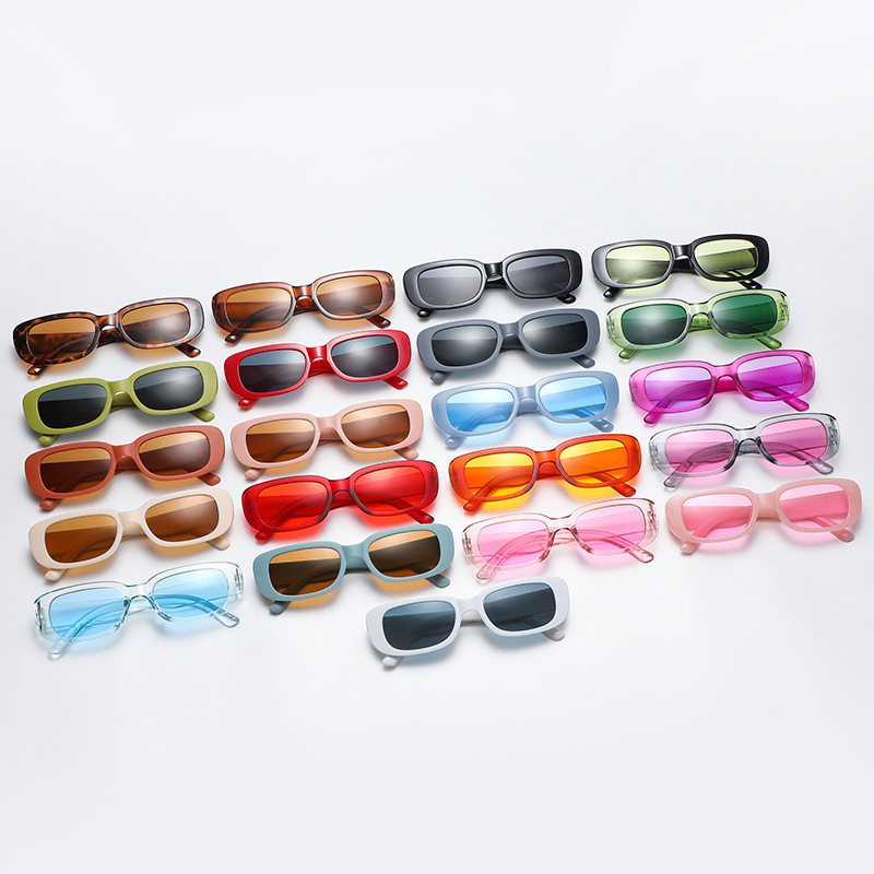 Small Rectangle Sunglasses Women Oval Vintage Brand Designer Square Sun Glasses For Women Shades Female Eyewear Anti-glare UV400