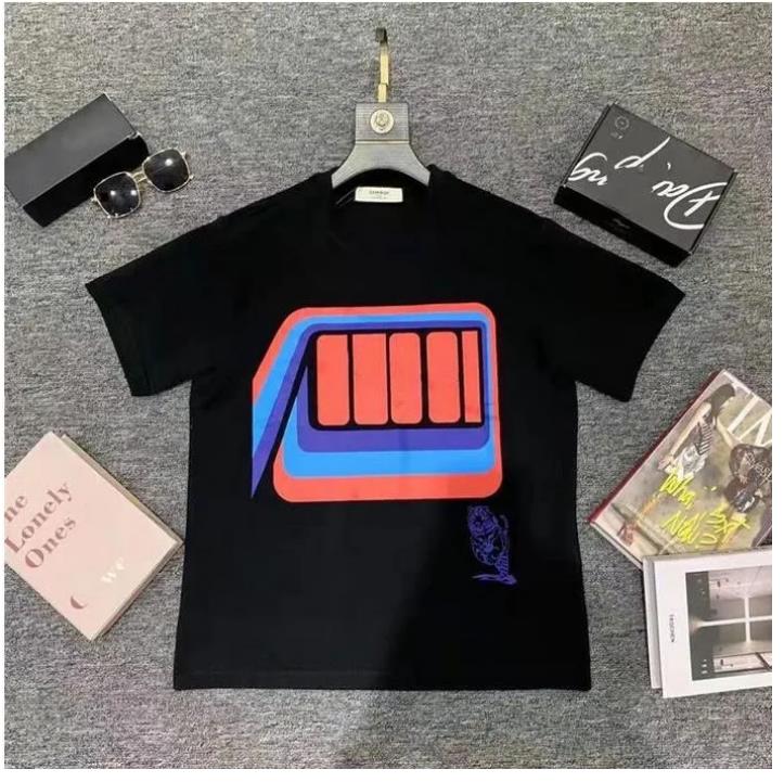 2024 Summer Men's and Women's Fashionable and Casual Temperament Versatile Soft Cartoon Letter Printed T-shirt Size05