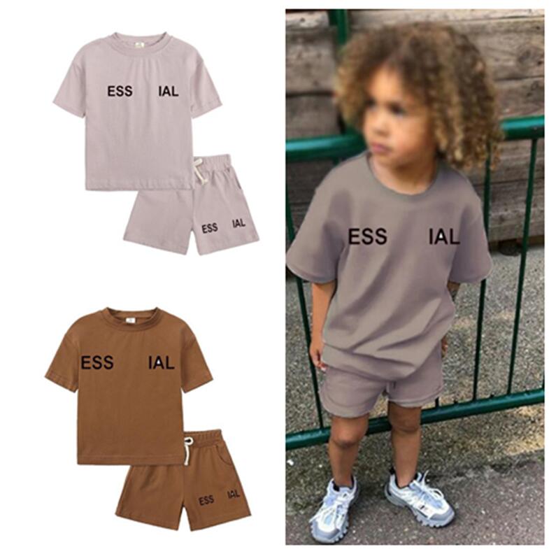 Kids Clothing Sets ESS Baby Boys Girls Clothes Designer Summer Luxury Tshirts And Shorts Tracksuit Children youth Outfits Short Sleeve Tee