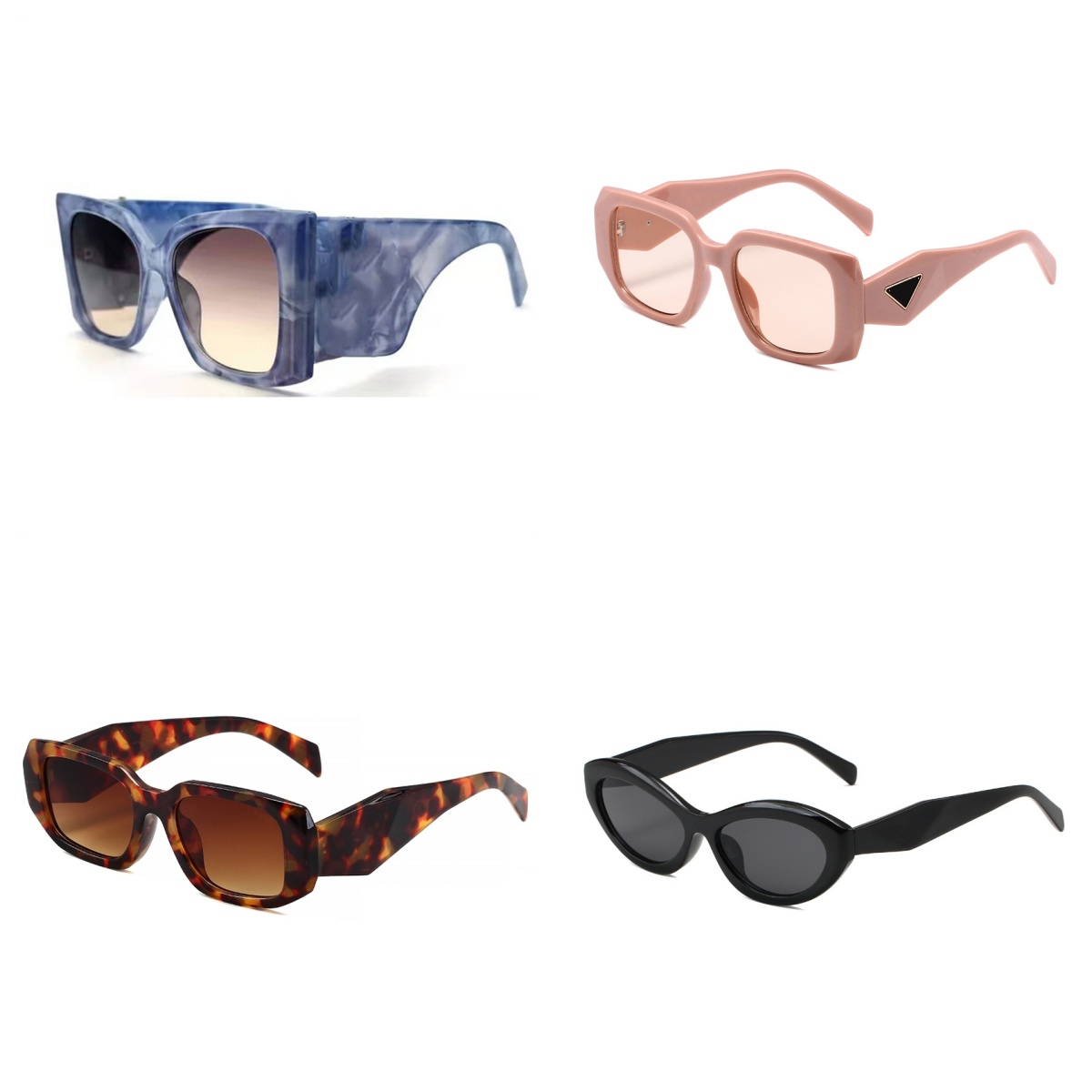 Hot-selling Vintage Retro Rectangle Sunglasses Trendy Vintage sunglasses for Women Men Retro 90s Sunglasses Protection for Driving Fishing UV Pro-image-858242386