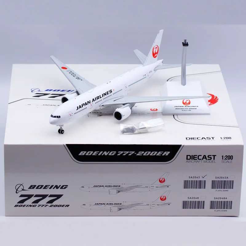 Aircraft Modle SA2043 Alloy Collectible Plane Gift JC Wings 1 200 Japan Airlines JAL Boeing B777-200 Diecast Aircraft Model JA702J With Stand z24-image-1002178784