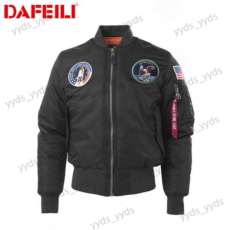 Men's Jackets Winter Puffer Ma-1 American Apollo Flight Jacket Mens and Womens Tactical Jacket Outdoor Waterproof Police Military Rain Ameri