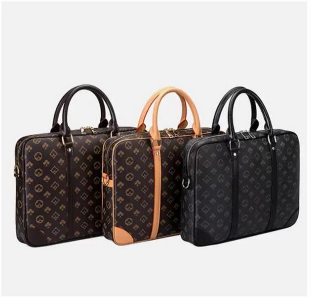 Fashion Women Men Briefcase Bags Designer Luxurys Style Brown Flower Handbag Classic Hobo Fashion Bags Purses Wallets Laptop Bag 4 Colors with du-image-1002233917