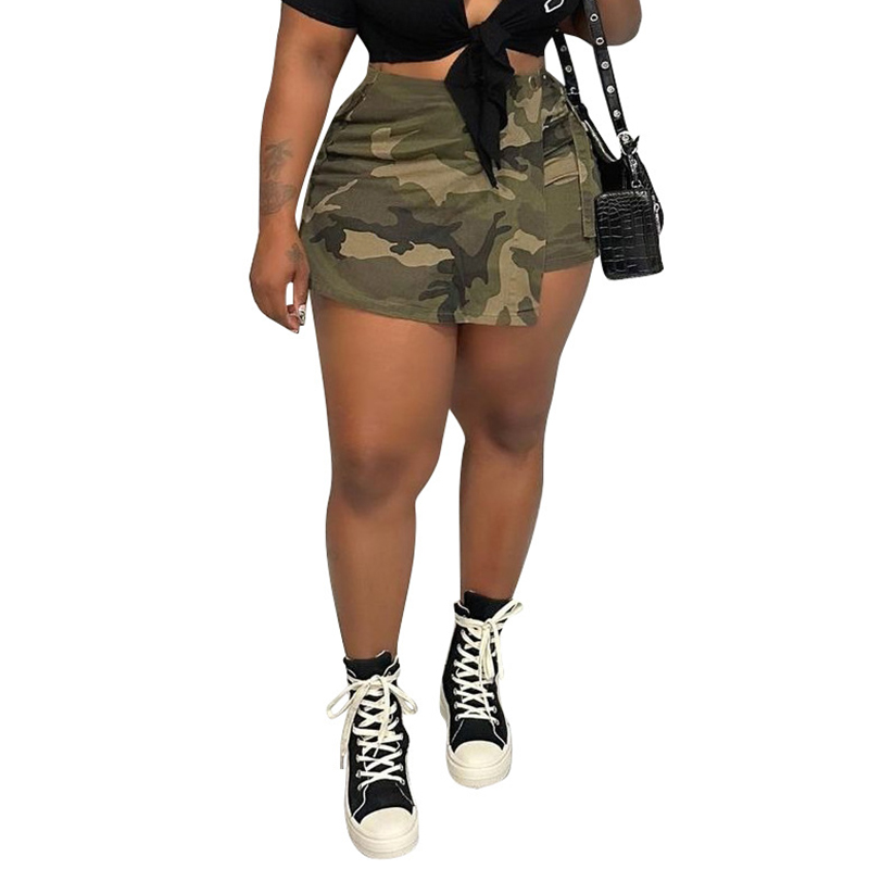 Shorts de pantalon féminins Slim Fit Camouflage short de cargaison de fatigue Army Casual Fatigue avec poches