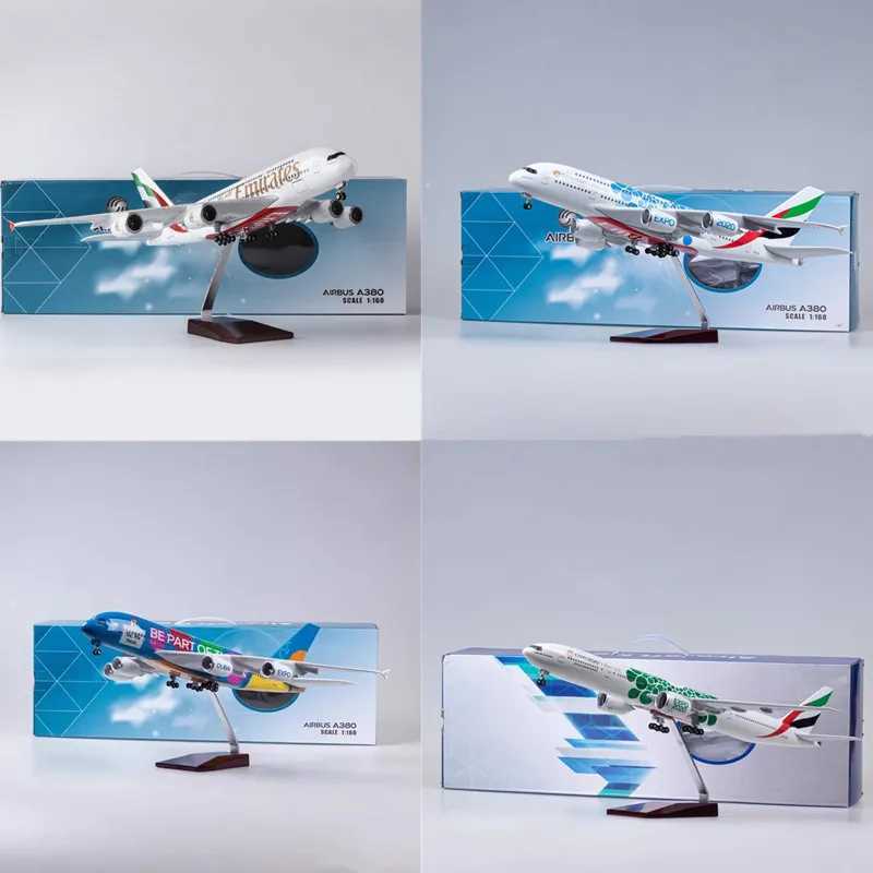 Aircraft Modle 1 160 Scale Model Emirates Expo 2020/2022 DUBAIAUE Airlines Airbus A380/B777 Diecast Resin Airplane Collection Display Toys GiftL4-image-1002178048