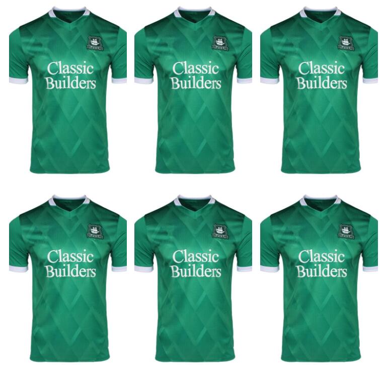 2024 2025 Plymouth Argyle Home Away Soccer Jerseys 24 25 Men Fans Kids Hardie Whittaker Tops Trikot Vintage Kit de cheminée de football
