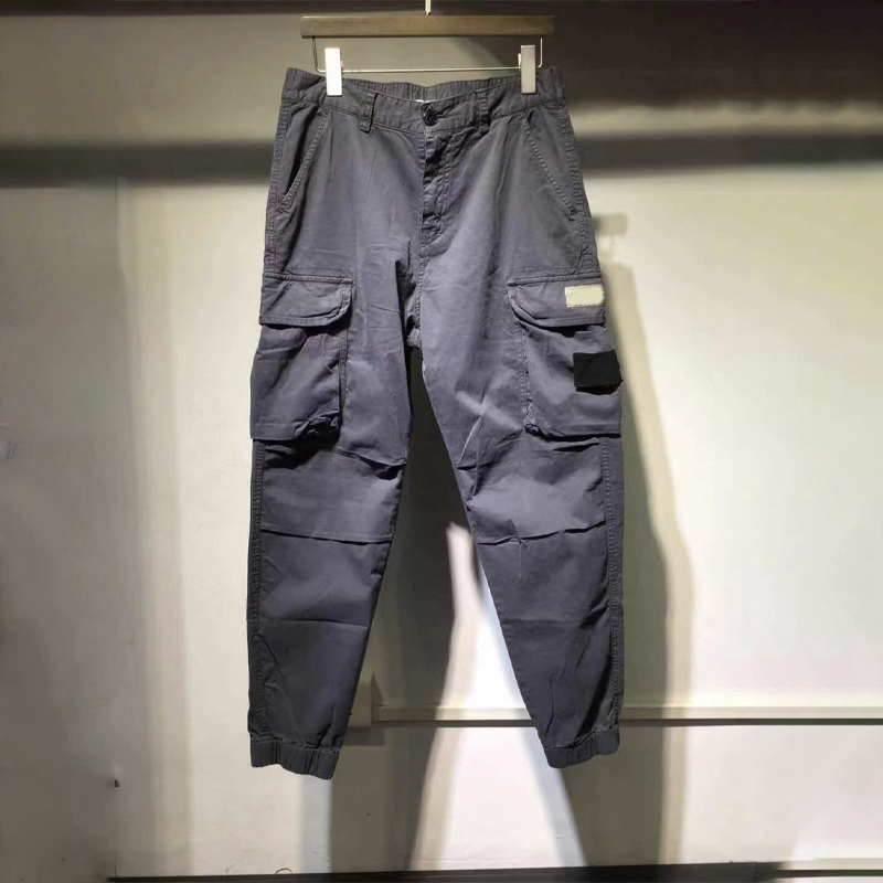 2024 Mens Pants topstoney Fashion Washed to Make Old Overalls Kn Cloth Logging Trousers Q260917