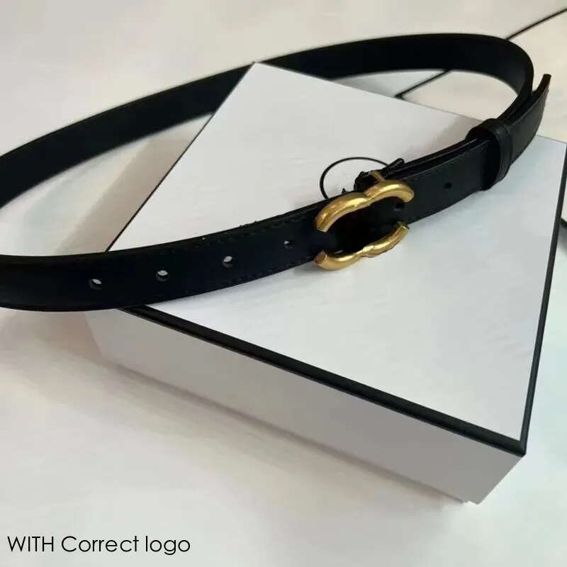 Femme Classic Designer Belt Women Fashion Belt 2,5 cm Largeur 6 Couleurs Pas de boîte avec chemise robe Designers femme ceintures S