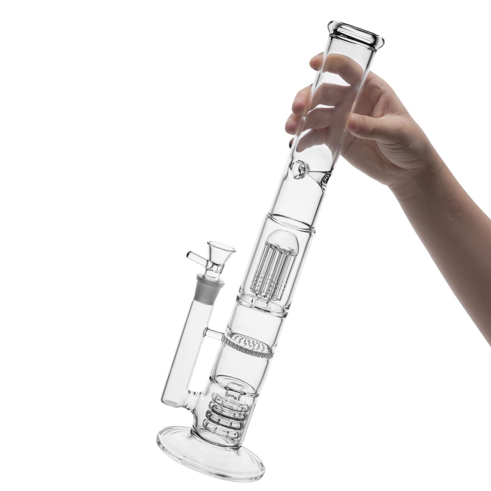 RORA 16.5inch glass bong hookah factory direct sales bongs glass pipe 18.8mm
