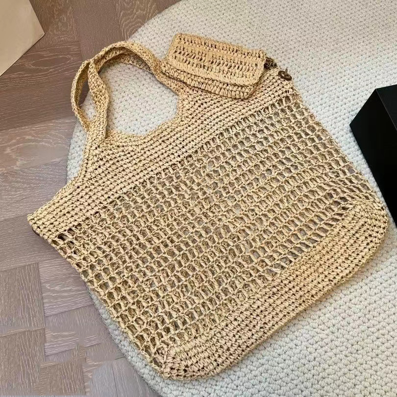 Straw Summer Tote Designer Women's Fashion Large Capacity Shopping Men's And Women's Holiday Beach Travel Shoulder Crossbody Bag