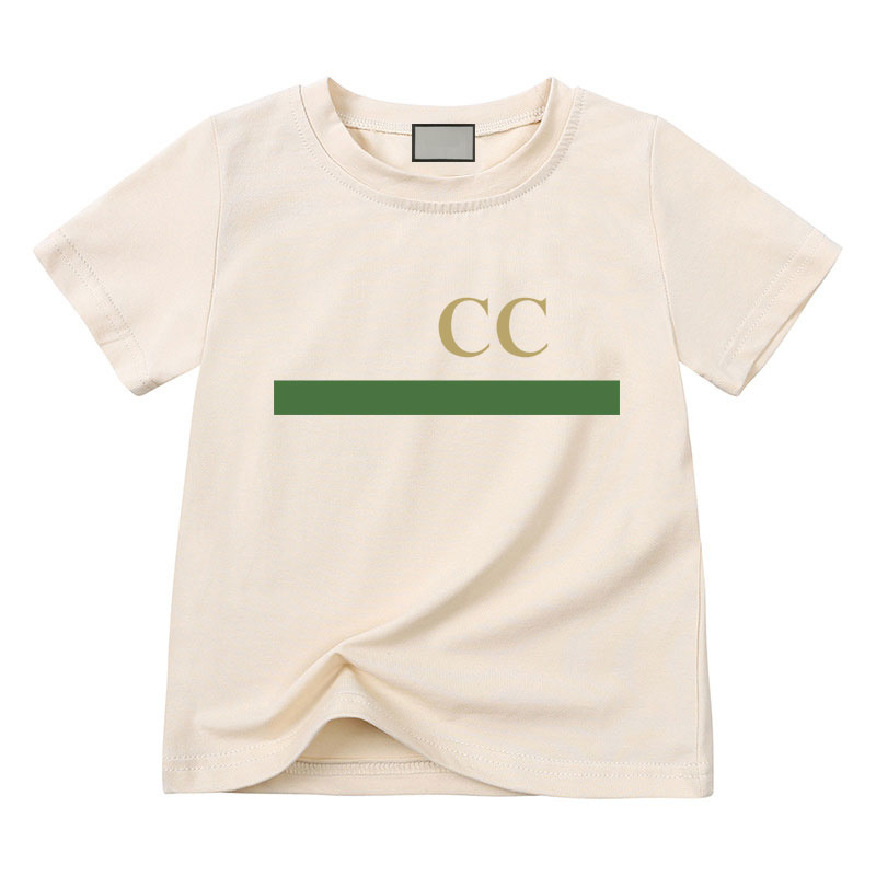 Classic Print T-shirts For Kids Fashion Children Luxury Designer Brand Shirts For Girls Boys Casual Tops Outwear O-Neck Summer Tee Clothes