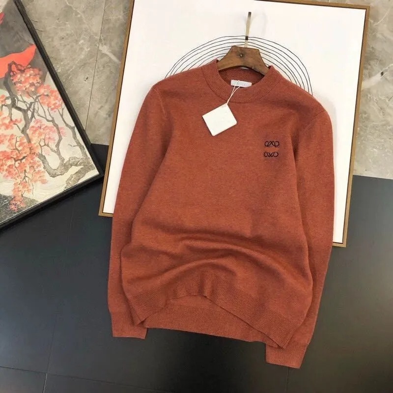 Automne femme chaude pull en tricot-tricot de sport rond sweat-shirt blanc noir top top brodé veste à la mode y3k6992